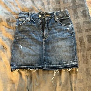 JOE'S JEANS Released Hem Denim Mini Skirt